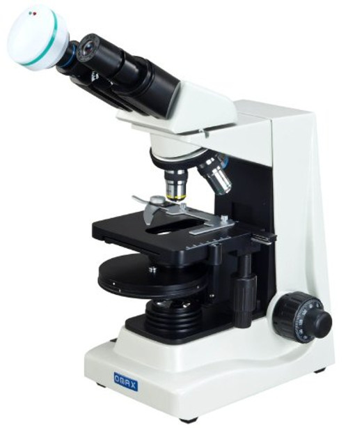 OMAX 40X-1600X Advanced Binocular Phase Contrast Compound Microscope with Turret Phase Contrast Kit and 3.0MP USB Camera