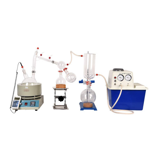 HNZXIB Laboratory 5L Short Path Distillation Kit with Circulating Water Vacuum Pump