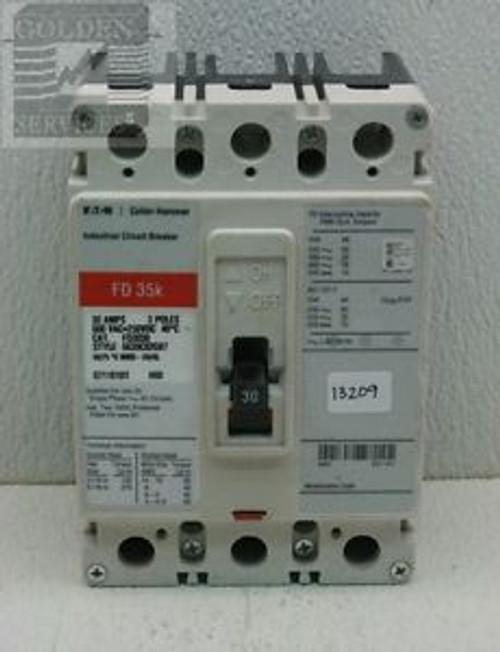 Cutler-Hammer Eaton FD3030 Industrial Circuit Breaker 600V 30A 3P