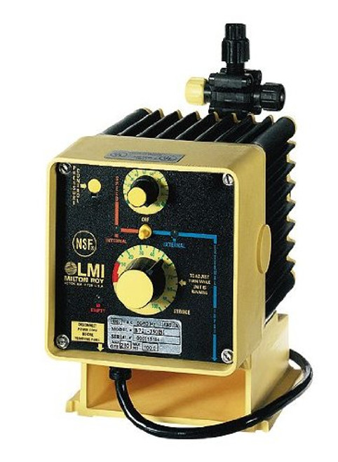 LMI C731-318 SI Solenoid-Diaphragm Metering Remote-Control Pump, 8.0 GPH, 115 VAC