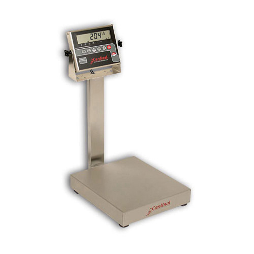 Detecto EB-300-204 Bench Scale, Electronic, 300 lb. Capacity, Stainless Steel, 204 Indicator, 24" x 20"