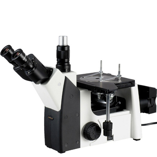 AmScope ME1200T 50X-500X Inverted Trinocular Metallurgical Microscope-1570213656