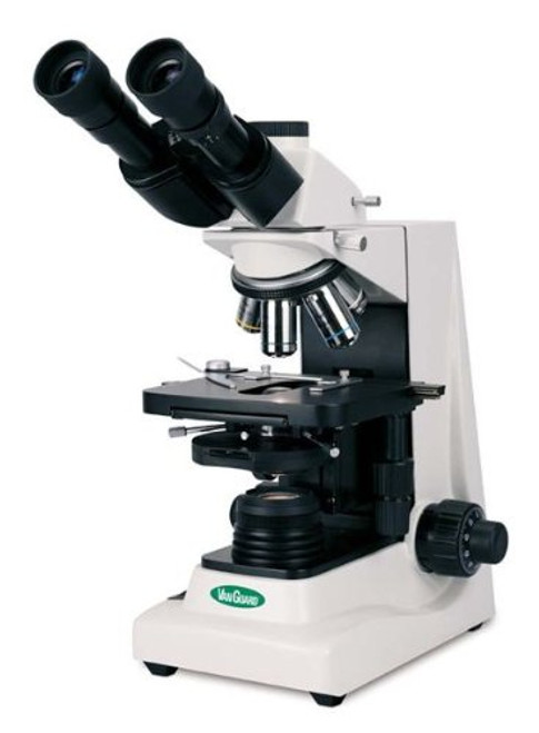 VanGuard 1420BR Brightfield Clinical Microscope with Binocular Head, Halogen Illumination, 4X, 10X, 40X, 100X Magnification, 360 Degree Viewing Angle, Fixed 160 mm Optical System
