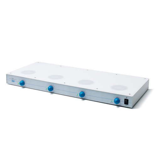 VELP Scientifica F204A0168 Model AMI 4 Epoxy-Coated Steel Magnetic Stirrer, 4 Positions, 1100 RPM Speed, 100-240V, 50-60 Hz