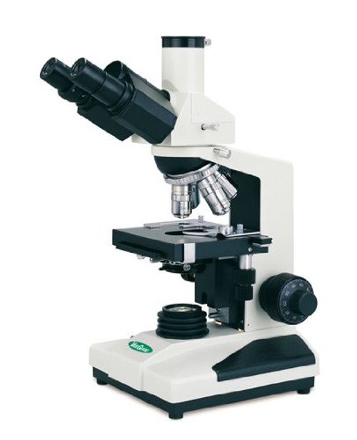 VanGuard 1231CM Brightfield Clinical Microscope with Trinocular Head, Halogen Illumination, 4X, 10X, 40X, 100X Magnification, 360 Degree Viewing Angle, Plan Achromatic Type