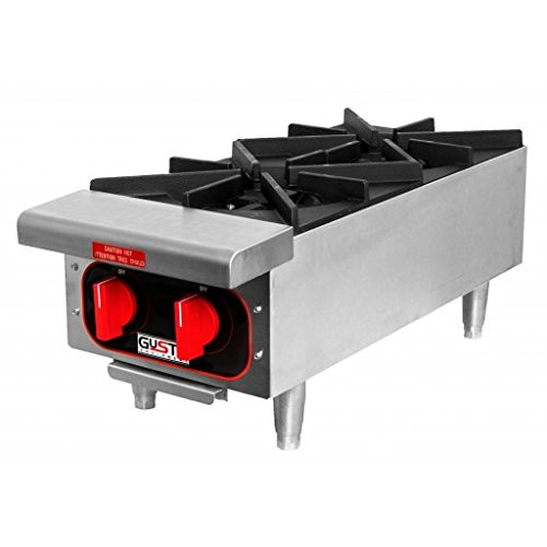 Gusto AMHP2 2 Burner NG Countertop Hot Plate