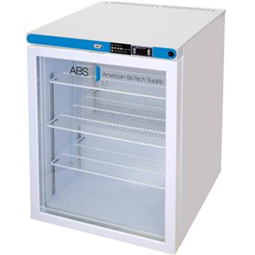 American BioTech Supply ABT-HC-UCBI-0404G-ADA Premier ADA Undercounter Refrigerator, Built-in, Glass Door, 4.6 cu. ft. Capacity, White