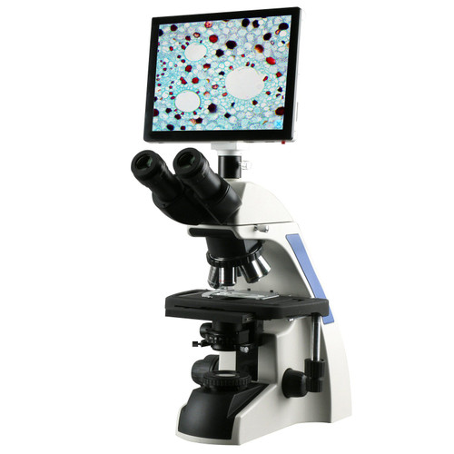 AmScope T720QC-TP 40X-2500X Plan Infinity Laboratory Compound Microscope with LCD Touch Pad Screen