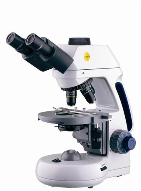 Swift Optical M10T-P Trinocular Compound Microscope, WF10x Eyepieces, Plan Objectives, 40x-1000x Magnification, Brightfield, LED Illumination, Abbe Condenser, Iris Diaphragm, Mechanical Stage, 110V-220V (American Plug)