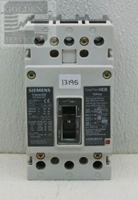 Siemens HEB3B015 Circuit Breaker 600Y/347V 15A 3P (Used)
