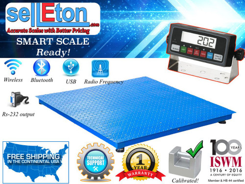 72" X 48" Floor Scale/Industrial / Warehouse / 10,000 Lbs X 1 Lb