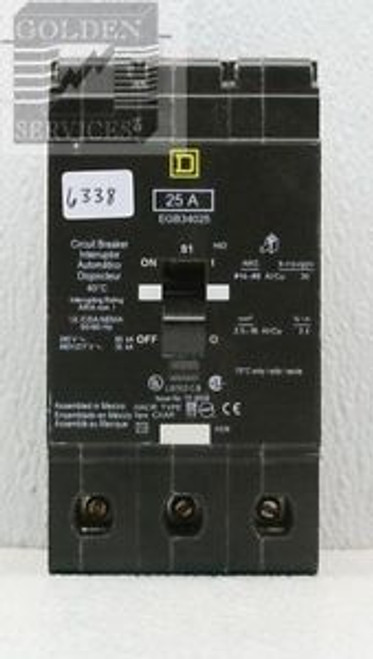 Square D EGB34025 Circuit Breaker 480Y/277V 25A 3P