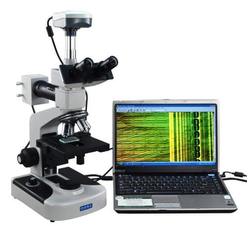 OMAX 40X-1600X Digital Trinocular Metallurgical Microscope with Double Layer Mechanical Stage and 5.0MP USB Camera