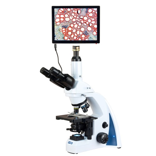 OMAX 40X-2500X Touchscreen PLAN Infinity Trinocular Siedentopf LED Compound Biological Microscope