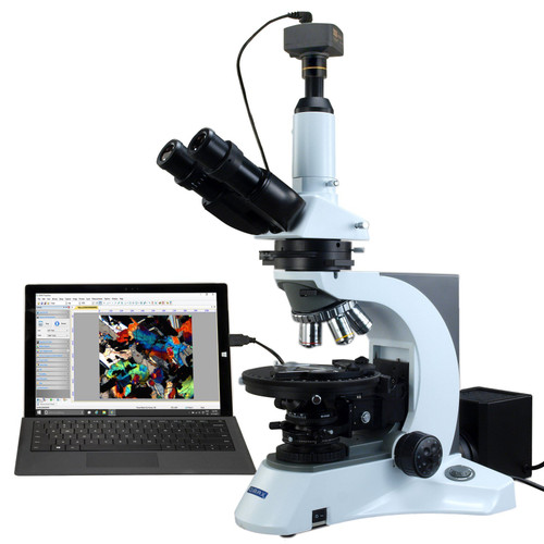 OMAX 40x-1000x Trinocular Infinity Polarizing Microscope+14MP Digital Camera