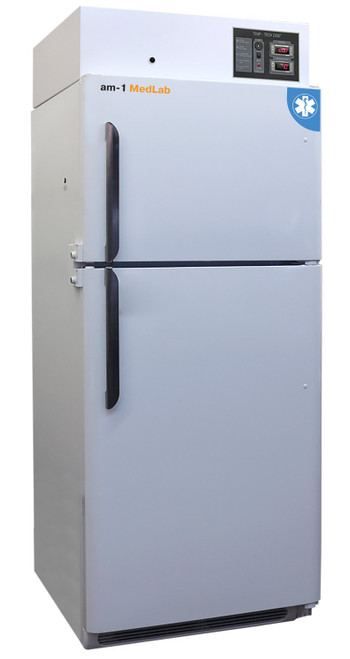 am-1 AM-LAB-C-RSP-FSP-16 MedLab Premium 16 cu. ft. Medical/Laboratory Refrigerator and Freezer, White