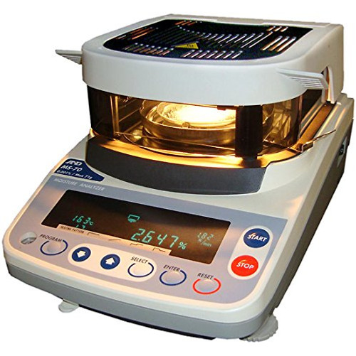 A&D Moisture Determination Balance, MS-70, 71 g x 0.0001 g, 115 VAC