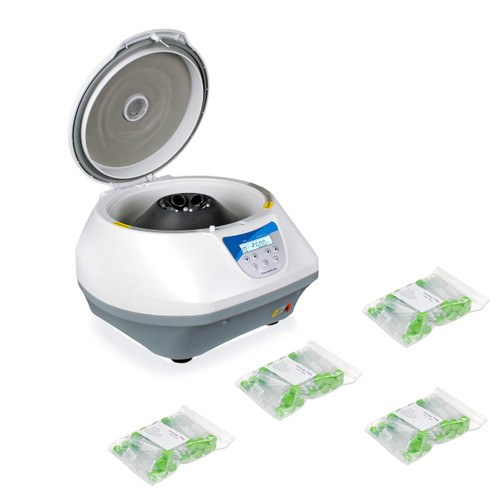 Vision Scientific VS-TC-SPINPLUS-6-T Digital Bench-top Centrifuge | 100-5000rpm (Max. 3074xg) | LCD Display | Includes 15ML X 6 Rotor & 100 X 15ml Tubes