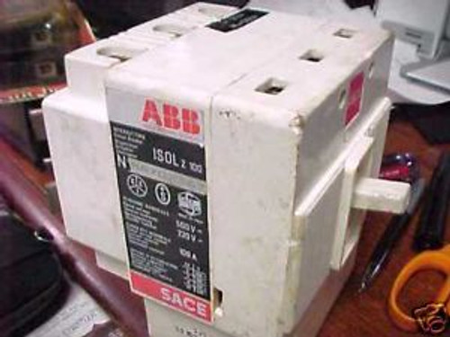 ABB 100A 3 POLE BREAKER SACE ISOL Z 100 500/220V  M-57