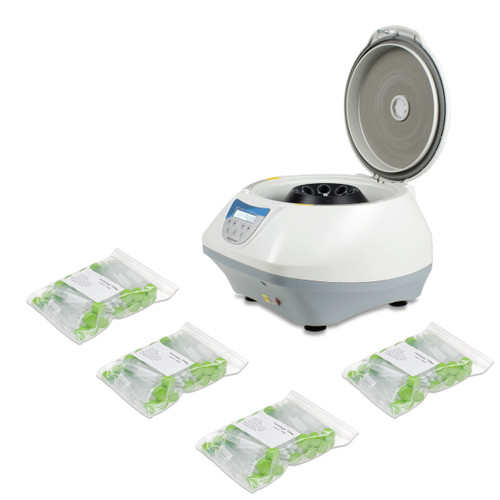 Vision Scientific VS-TC-SPINPLUS-8-T Digital Bench-top Centrifuge | 100-5000rpm (Max. 3074xg) | LCD Display | Includes 15ML X 8 Rotors | Starter Pack 100ea 15ml Tubes