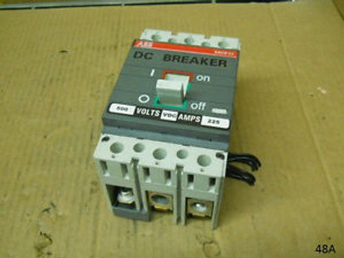 ABB SACE S3 S3B DC Circuit Breaker 225 Amp