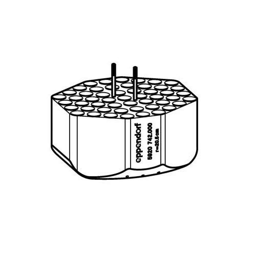 Eppendorf 5920742000 Centrifuge Adapter for Rotor, for 51 Tubes 5ml FACS (Pack of 2)