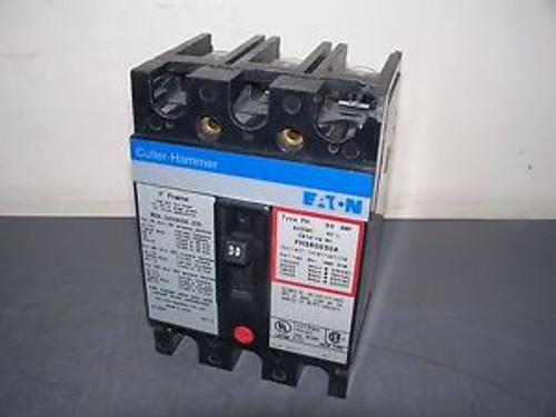 CUTLER-HAMMER CIRCUIT BREAKER CAT FH360030A 30A/600V/3POLE CHIPPED