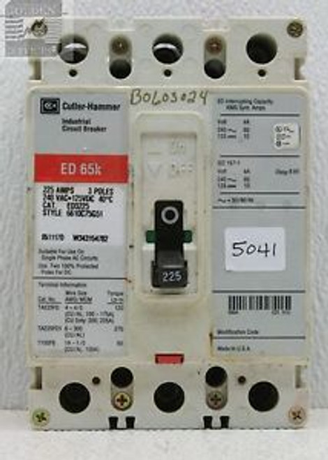 Cutler-Hammer ED3225 Circuit Breaker 240VAC 225A