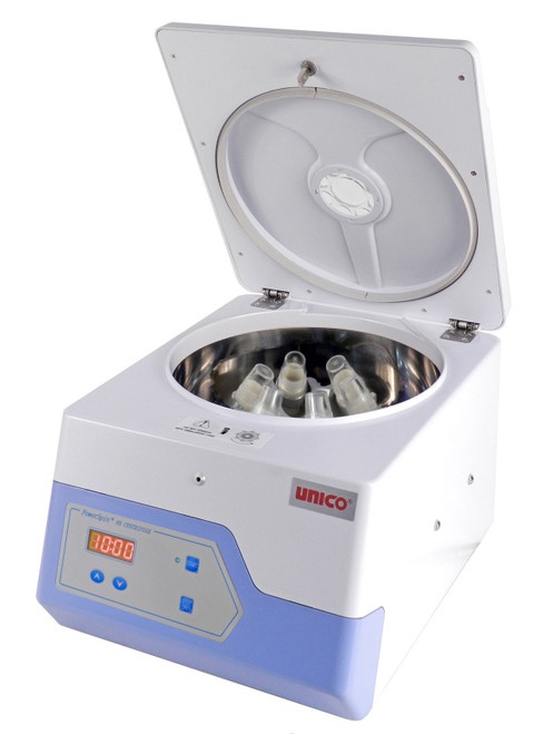 UNICO Powerspin HXV, Centrifuge, Fixed Speed 3400 RPM, 6 Place Horizontal Rotor, 99 Min. Digital Timer, 6 X10Ml Capacity