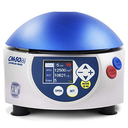 ELMI CM-50M Fugamix Microcentrifuge-Mixer. 12 x 1.5/2mL Rotor Included. 1000 to 15000 RPM