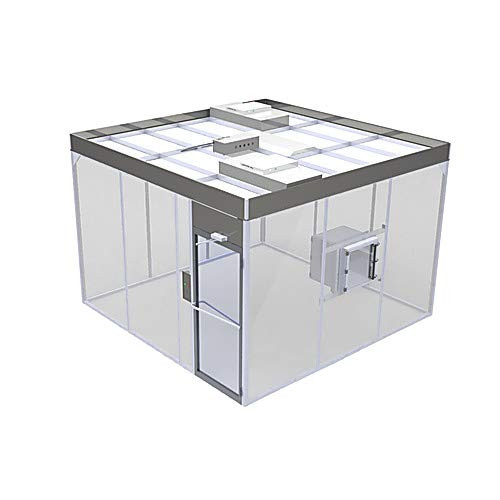 Sapphire Cleanrooms BHC-668A-7 Hardwall Modular Cleanroom, ISO 7, 120V/220V, 8' Height, 6' Width, 8' Length, Acrylic