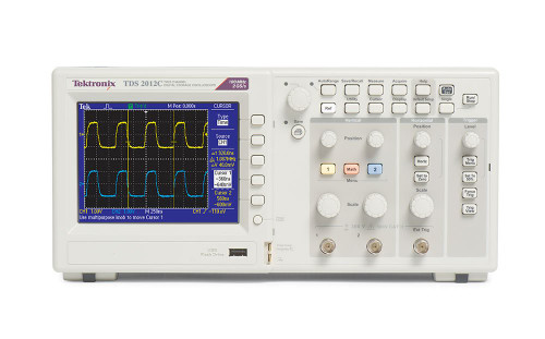 Tektronix TDS2012C 100 MHz, 2 Analog Channel Oscilloscope, 2 GS/s Sampling,