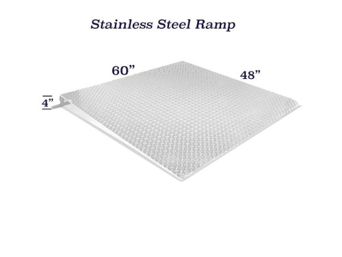Selleton Stainless Steel Ramp Floor Scale 60" X 48" (5' X 4') 5000 Cap.