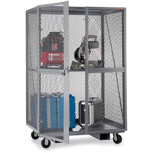 Relius Solutions Open-Mesh Security Trucks - 60"Wx24"Dx72"H - Gray - Gray