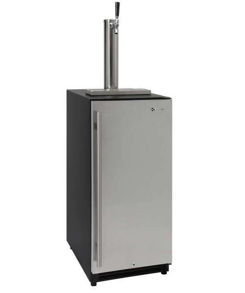 Kegco VSK-15SSRN 15" Wide Built in Under Counter Kegerator with Stainless Steel Door