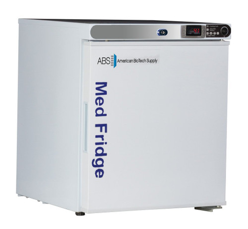 American BioTech Supply PH-ABT-HC-UCFS-0104 Premier Pharmacy/Vaccine Undercounter Refrigerator, Freestanding, 1 cu. ft. Capacity, White