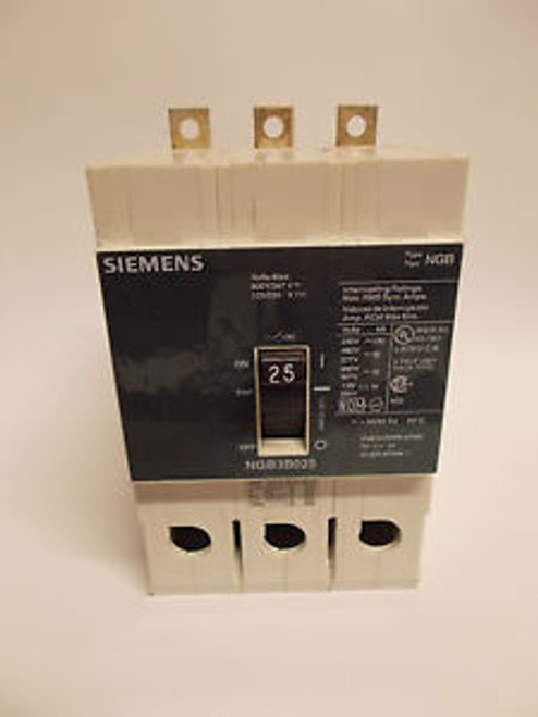 Siemens Breaker NGB3B025 600Y/347 125/250V