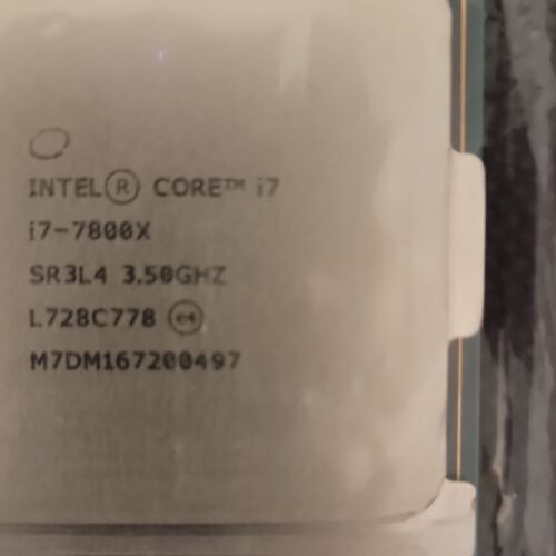 Intel Core I7-7800X Processor Model LGA 2066/R4 Socket Type Computer Processors Cpus - View #4