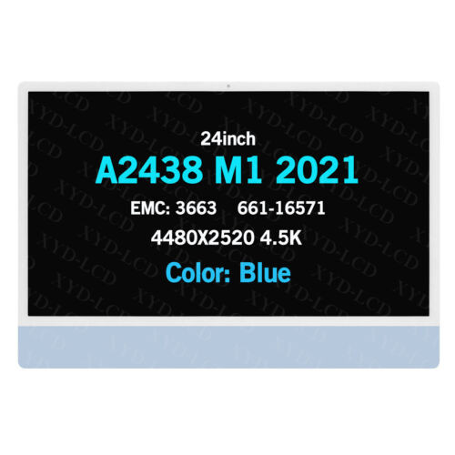 Nouvel écran LCD 4.5K pour iMac 24 M1 2021 A2438/A2439 A2873