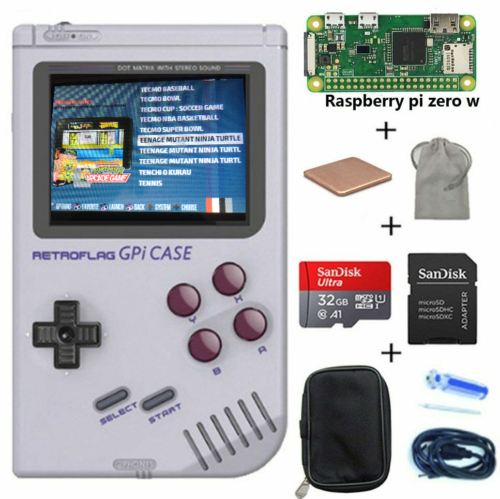 Retroflag Gpi Case Gameboy (Recalbox) + Pi Zero 2W+ 32Gb Sd Card