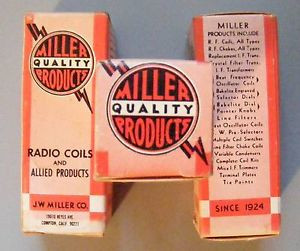 Antique Coils By Jw Miller Wow! Box Of 20 Mixed Inductors! Dont Miss It