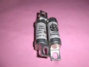 Lot De 5 Fusibles 45A 690V Type T (BS88 British Style) Neufs - Modèle 45FE, Pour Installations électriques