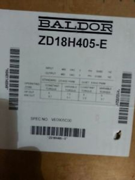 Baldor ZD18H405-E AC Drive 460V 3/5/7.5 Hp