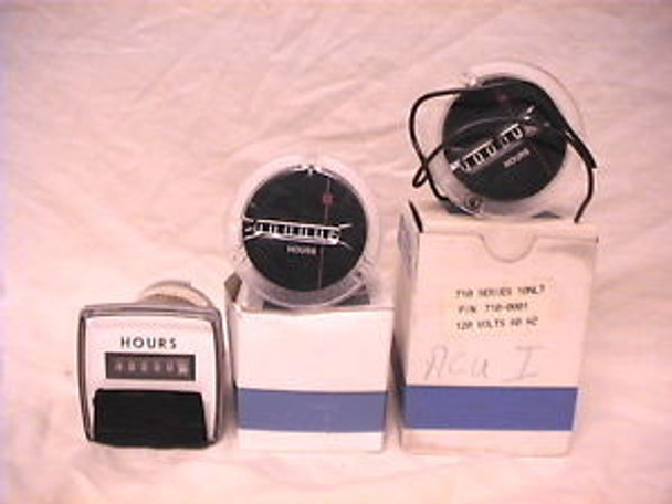 1 NEW 1 USED REDINGTON HOUR METER 710-0001 1 NEW GE 50-240211AAAB HOUR METER