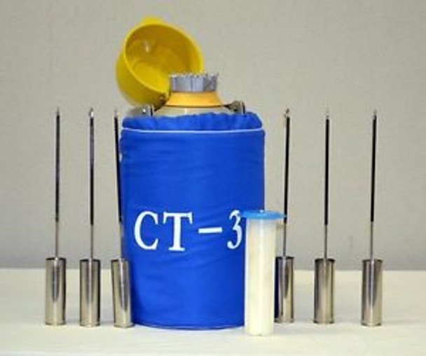 CT-3 CTCryogenics Liquid Nitrogen LN2 Semen Tank