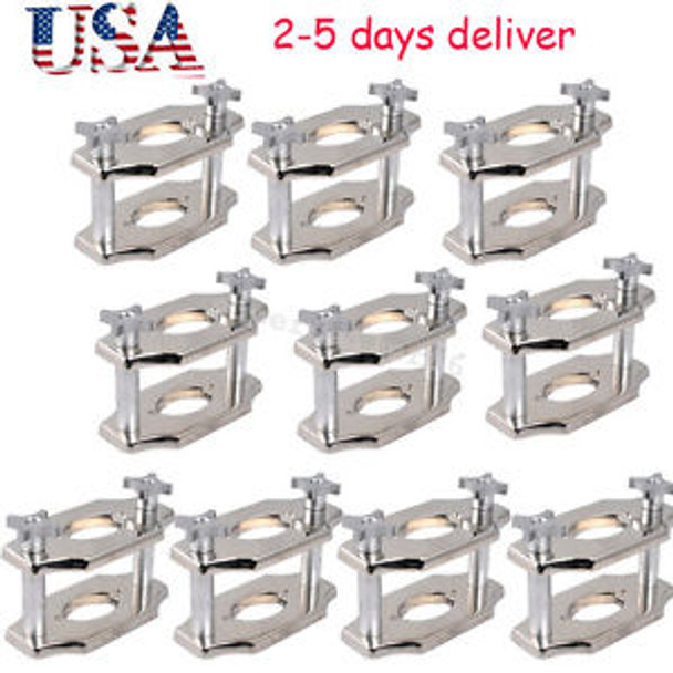 10Pcs Usa Dental Chrome Reline Jig Single Compress Press Plate Lab Equipment Ce