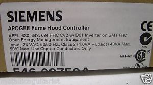 Siemens Apogee FUME HOOD CONTROLLER 54600750A NEW SPW Industrial