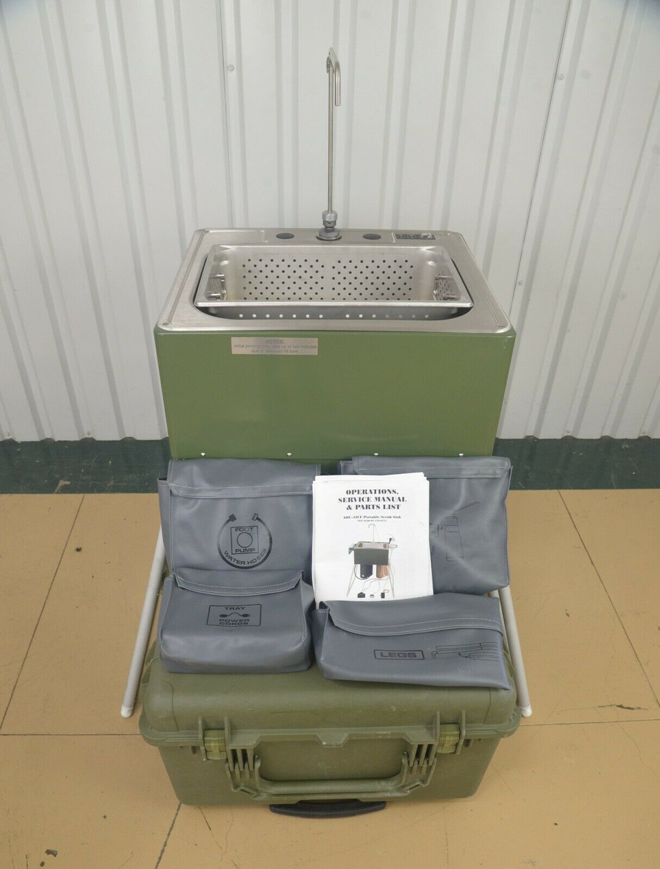 Buy -Sink, Field/Camping, Aseptico Adu-42CF Portable Scrub Sink Heated ...