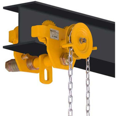OZ Lifting OZ3GBT Geared Beam Trolley 3 Ton Capacity - SPW Industrial