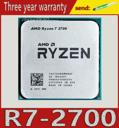 Amd Ryzen 7 2700 8-Core 16-Thread Socket Am4 3.2Ghz 65W R7 2700 Cpu ...